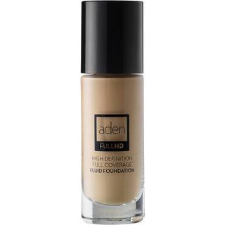 Aden Cosmetics Full HD Fluid Foundation Langtidsholdbar flydende foundation Skygge 04 Natural 20 ml - 20 ml