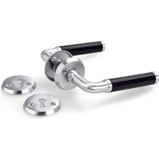 HABO DØRGREB A383 KOMBI SORT/BØRSTET KROM