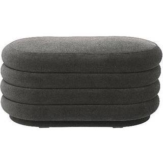 Pouf Oval - Faded Velvet - Forest
