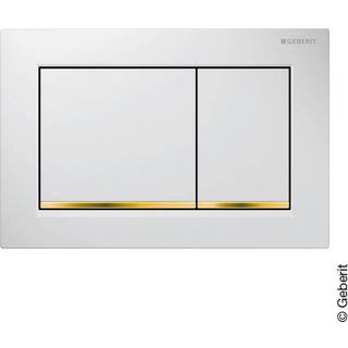 Geberit Omega 30 betjeningsplade - Hvid/guld