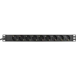 DELTACO GT-8527 Power strip 9-plug Black 2m