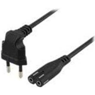 DELTACO Europlug (power CEE 7/16) (male) - Power IEC 60320 C7 Black 3m