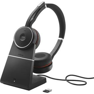 Jabra 7599-832-109 hovedtelefoner/headset Kabel & trådløs Kontor/Callcenter Micro-USB Bluetooth Sort, Rød