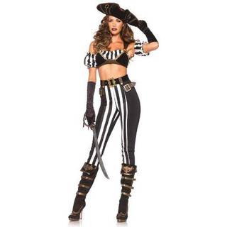 5pc.Black Beauty Pirate Bra til