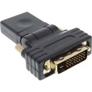 HDMI til DVI 180° vinkel adapter - Guldbelagt