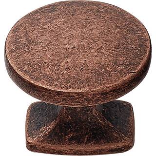 Beslag Design Classic knop, Ø34 mm, antik kobber