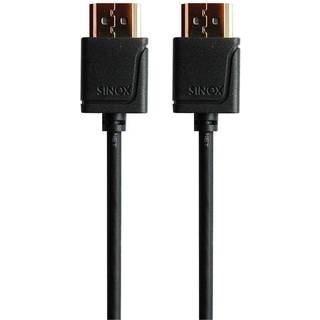 Sinox Ultra tyndt High Speed HDMI™ Kabel med Ethernet - 2m, sort