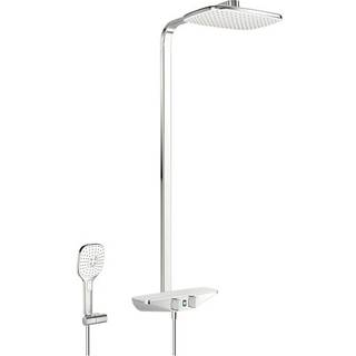 Oras Esteta Wellfit komplet brusesystem med termostat i hvid/krom