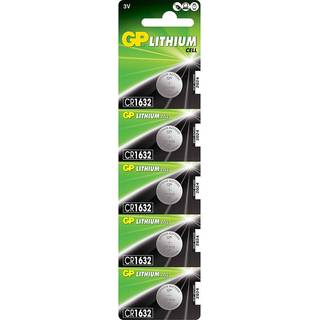 Batterier - CR1632 - knapcelle batteri - 3V - 5 Pak