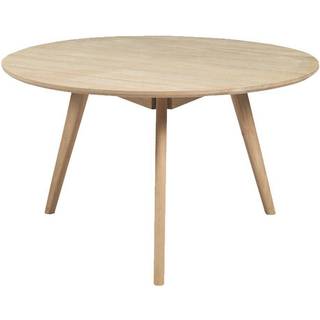 Rowico Yumi rundt sofabord i egetræ og MDF H53 x Ø90 cm - White wash