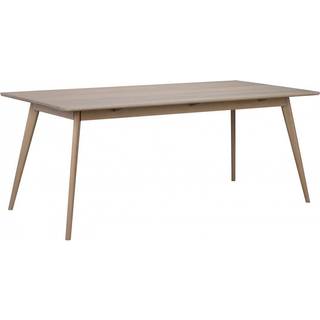 Rowico Yumi spisebord (L190 x B90 x H75 cm, uden tillægsplade, sortbejdset ask)