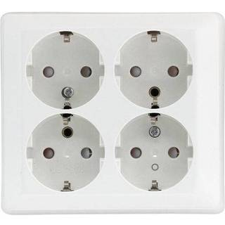 Nordic Quality ELKO 4-way socket outlet w/earth16A / 250V IP20