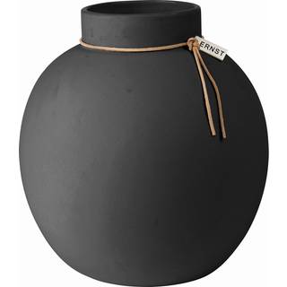Vase mørkegrå 22 cm.