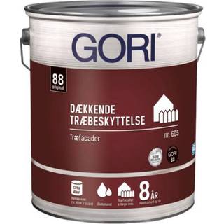 Gori 605 træbeskyttelse 0,75 RAL 9010 dækkende 80605-90100-3