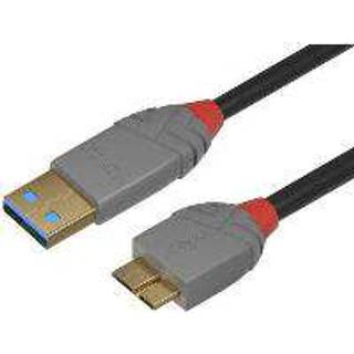 Lindy USB 3.0 kabel - USB-A / USB Micro-B - Anthra Line - 1 m