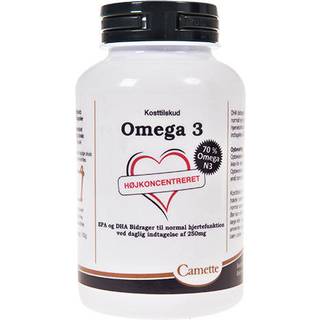 Camette Omega 3, højkoncentreret - 120 kapsler