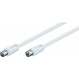 Goobay Antennekabel (80 dB), dobbelt afskærmet koaksial-stik > koaksial-hunstik (fuldt afskærmet), 10 m