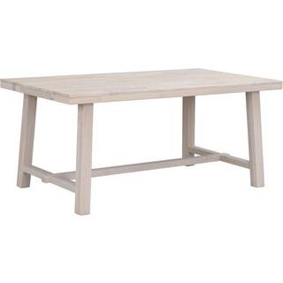 Rowico Brooklyn spisebord (L170 x B95 x H75 cm, inkl. 2 tillægsplader 2 x L50 cm, brunbejdset eg, træstel)