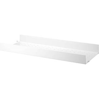 String metalhylde 78x30cm 1-pak grå med høj kant