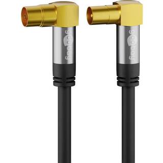 Pro TV antenna cable (135 dB) 4x shielded 1 m