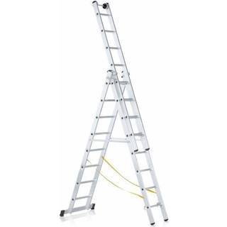 3 delt kombi stige prof - 3 x 9 trin - 6100H mm - Zarges