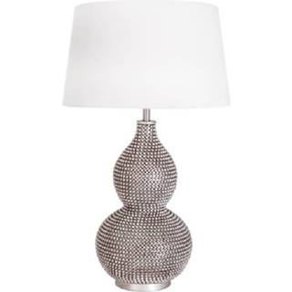 By Rydéns Lofty bordlampe satin/white, lampefod i metal