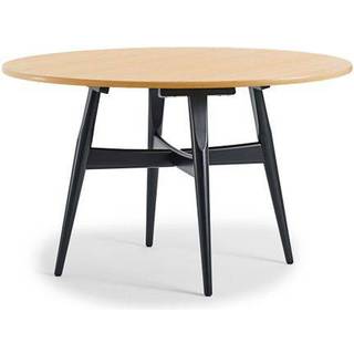 Showrooms model - Hans J. Wegner GE526 Spisebord - Sort malet bøgestel/Eg finer