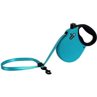 Alcott Adventure Retractable Reflective Belt Leash 16 'Lang stor til hunde op til 110 lbs r?d med sort bl?dt greb h?ndtag RLSH AA LG RD