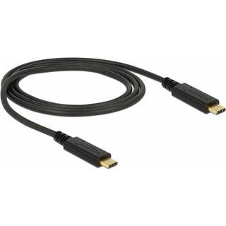DeLOCK USB 3.1 Gen 2 USB-C to USB-C cable, 3A, E-Marker, 1m, black