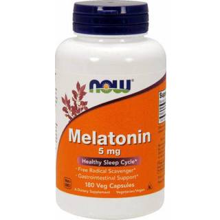 NOW – Melatonin 5 mg, 180 kapsler