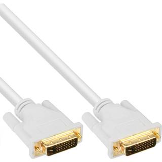 DVI-D Dual Link kabel - Hvid - 5 m