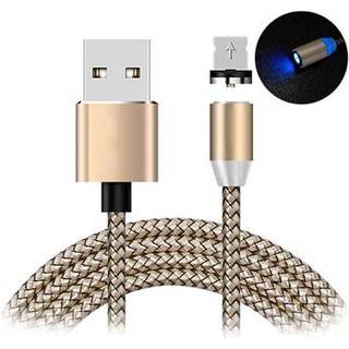 LED Magnetisk Lightning Ladekabel - iPhone, iPad, iPod - Sort