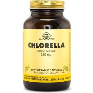 Solgar Chlorella, 100 kapsler