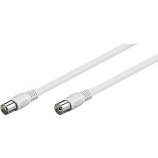 Goobay Antennekabel (class A, >85 dB), dobbelt afskærmet koaksial-stik > koaksial-hunstik (fuldt afskærmet), 3 m
