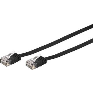 GOOBAY Patchkabel Fladt RJ45 CAT6 UTP Sort 0.5 m.