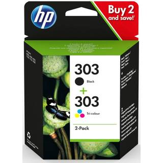 HP 303 Value Pack Sort + Farve Blækpatron, Original