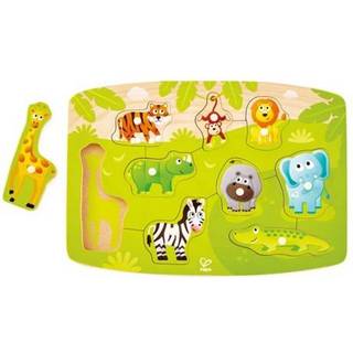 Hape knoppuslespil med 9 brikker - jungledyr