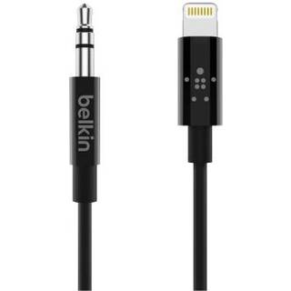 Belkin Lightning-til-3,5 mm connector 90 cm (sort) - På lager i butik