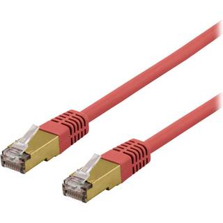 DELTACO S/FTP Cat6 patchkabel, LSZH (Low smoke zero halogen), 20m, grå
