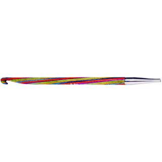 KnitPro Symfonie Udskiftbare TUNESISKE hæklenåle (3-8.00mm) 6.00 mm Indhold:1 tunesisk hæklenål Materiale:Højpoleret, multifarvet birketræ Type: Tunesisk hæklenål Størrelser:2.00-15.00 mm. Længde:15 cm Wire/kabel følger ikke med. Kan bruges sammen med alle kabler fra KnitPro..