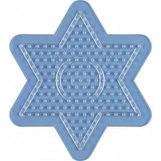 Hama Perleplade Midi - Stjerne Lille 10x9 cm  - Gennemsigtig (270TR)