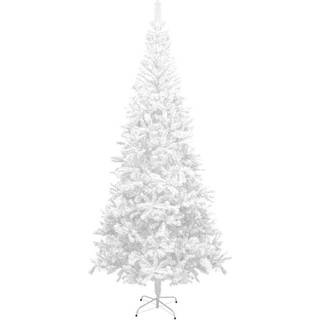 Kunstigt Juletræ Med Fod 150 Cm 380 Grene - Hvid / 240 x 120 cm