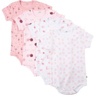 Pippi Body Kortærmet Med Print 4-Pak - 501