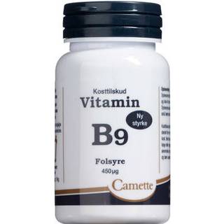 Camette B9 vitamin folsyre 450 mcg. - 90 tabletter
