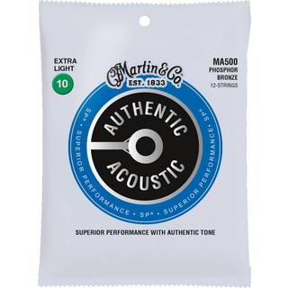 Martin MA500 Authentic Acoustic SP® 12-String Extra Light (.010 - .047) 92/8 Phosphor Bronze