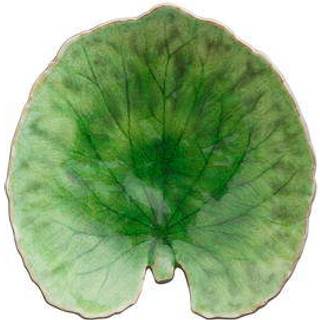 Costa Nova Asiet hydrangea leaf Riviera 17 x 15 cm Green/Black Ceramic