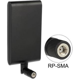DeLOCK WLAN antenne RP-SMA han, 7,5-10 dBi, 2,4/5GHz, sort
