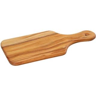 Skærebræt/serveringsplade med håndtag, oliventræ, 22 cm - Zassenhaus
