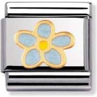 Nomination Forget Me Not Charm - Stainless Steel - Blue