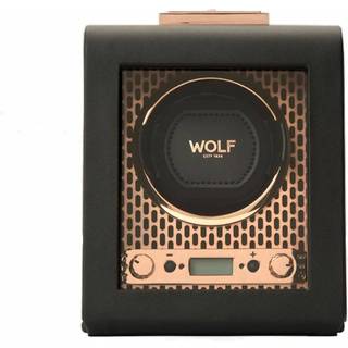 Wolf Axis Watch Winder 1 ur Sort Imiteret Læder 469116 - Unisex - Faux Leather